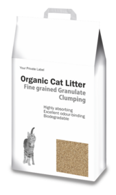 Кошка пометка частного этикетка мелкие гранулы